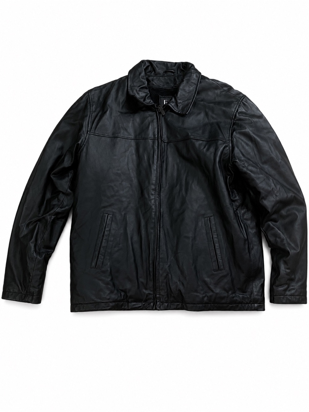 EDGE Italian Fashions Genuine Leather Jacket Men’s Large NWT